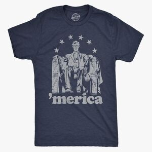 Crazy Dog T-Shirts Dark Blue 'Merica Tee